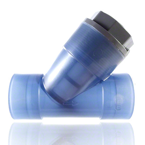 PVC-U Schmutzf&auml;nger transparent, Gewindemuffe, FPM