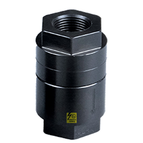 Bel&uuml;ftungsventil aus PE-el, federbelastet