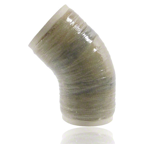 UP-GF-PP Bogen 45&deg; DIN 16 966, Form E2, Rohrtyp B, Liner PP, mit Laminatende, PN 16