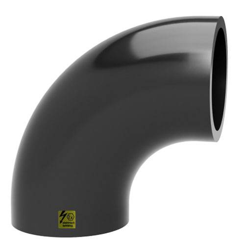 PE-el Bogen 90&deg; SDR 17, elektrisch leitf&auml;hig