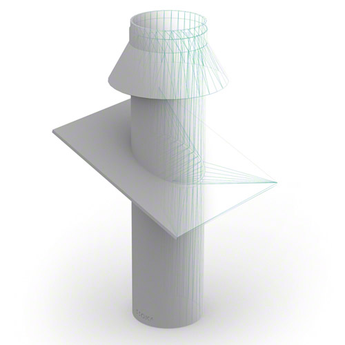 PVC Dachaufsatz 1-22&deg;
