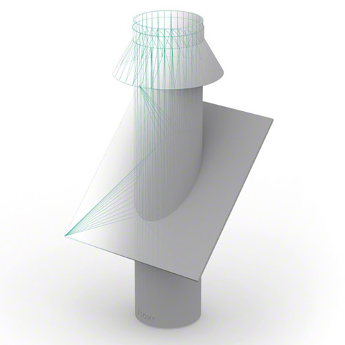 PE Dachaufsatz 23&deg;-45&deg;
