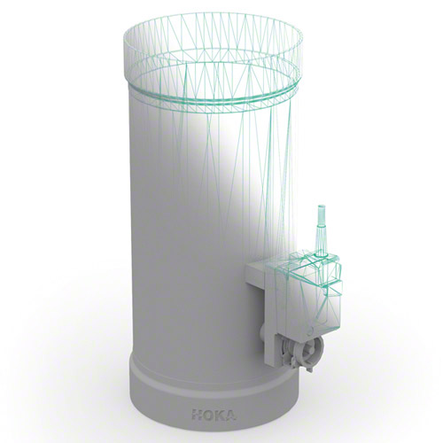 PP Regelklappe&nbsp; mit Muffen vorgerichtet f&uuml;r Stellmotor, Ausf&uuml;hrung 2 mit Anschlag f&uuml;r Klappenblatt