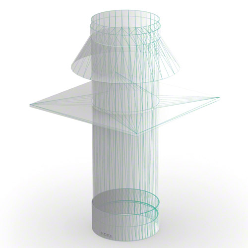 PP Muffe f&uuml;r Dachaufsatz