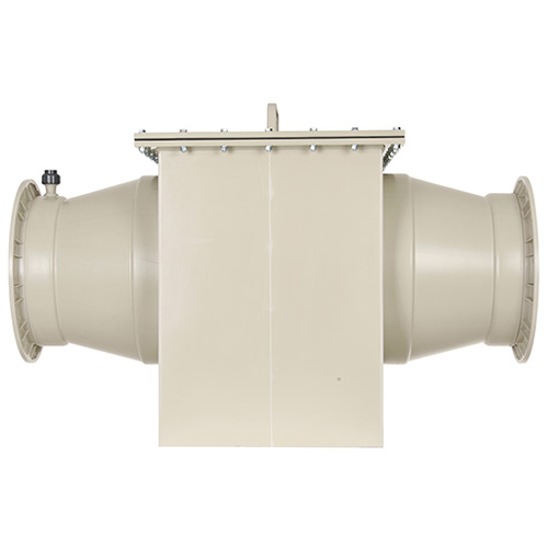 Tropfenabscheider aus PP - Einschub oben ziehbar, Baureihe TA 125-2-, mit Spr&uuml;heinheit