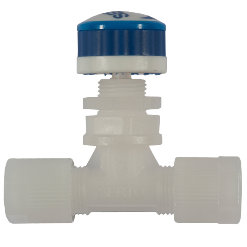 Regulierventil aus PVDF mit Schlauchanschlu&szlig;, Typ SO NV 22A21