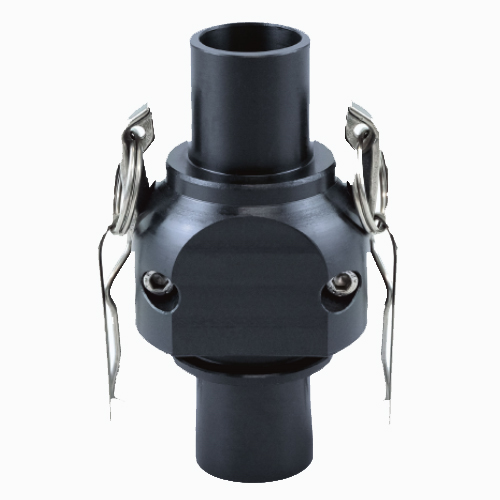 PE-el Camlock-Kupplung mit Stutzen, EPDM Dichtung, elektrisch leitf&auml;hig